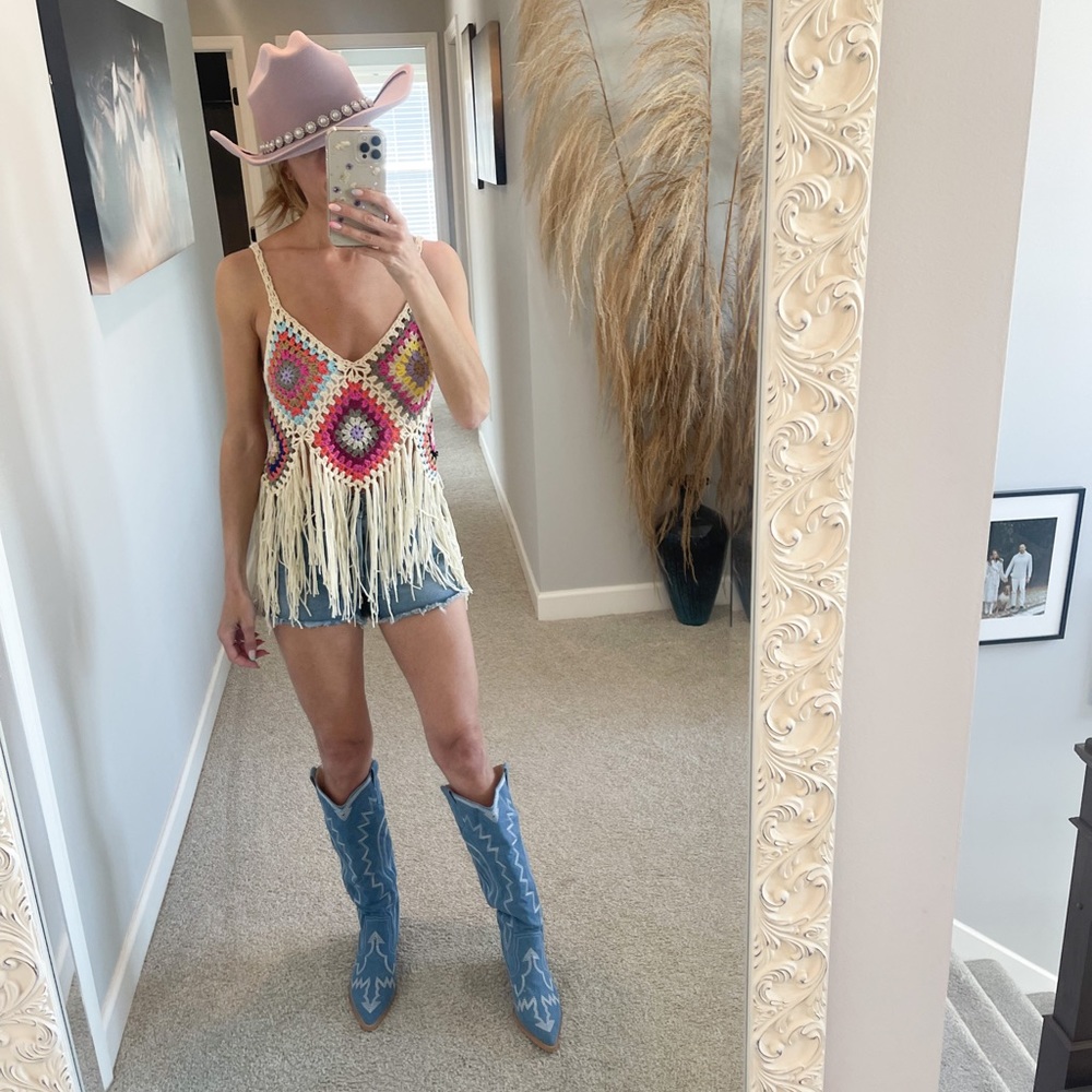 Crochet Fringe Top